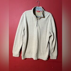 Izod Men's Light Tan Zip-Up Sweater